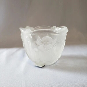 -Mikasa Holiday Lights Votive Tea Light Candle holder Angels Christmas